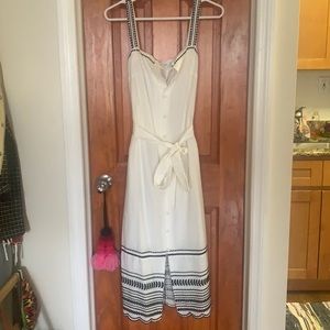 midi button up dress